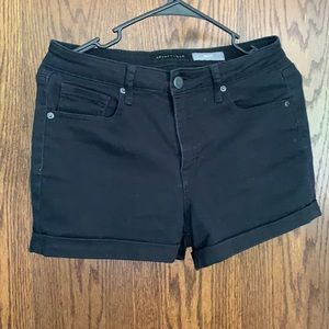 Aeropostale black jean shorts